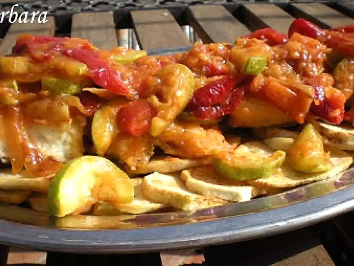 BACALAO CON PISTO Y PATATAS - foto 2