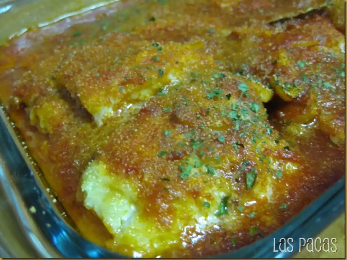 Bacalao con Tomate gratinado