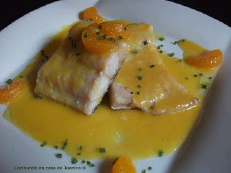 Bacalao confitado con salsa de mandarina, foto 1