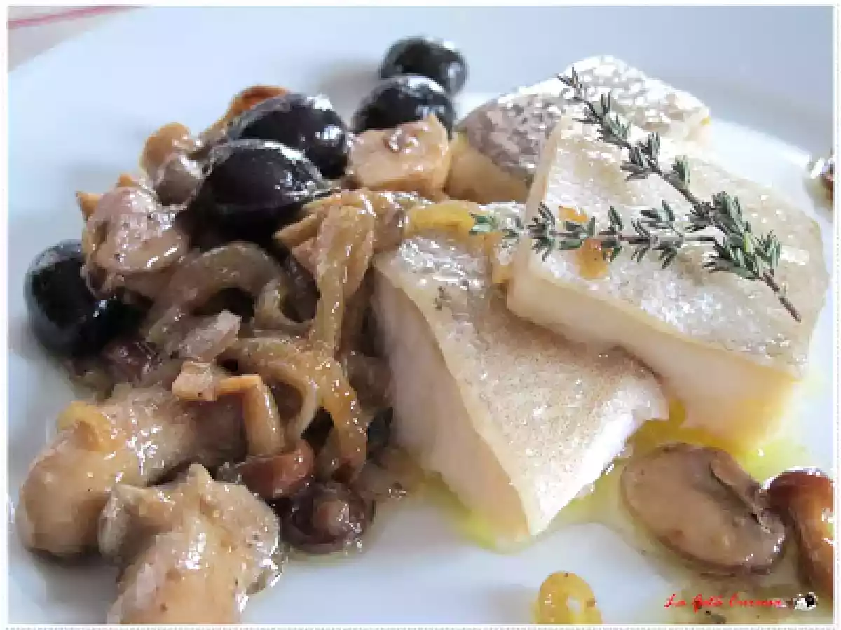 BACALAO CONFITADO CON SETAS Y TOMILLO