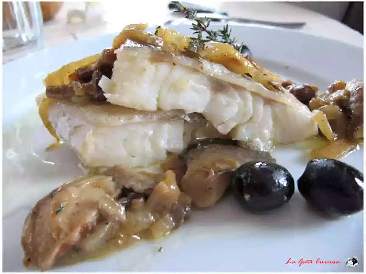 BACALAO CONFITADO CON SETAS Y TOMILLO - foto 5
