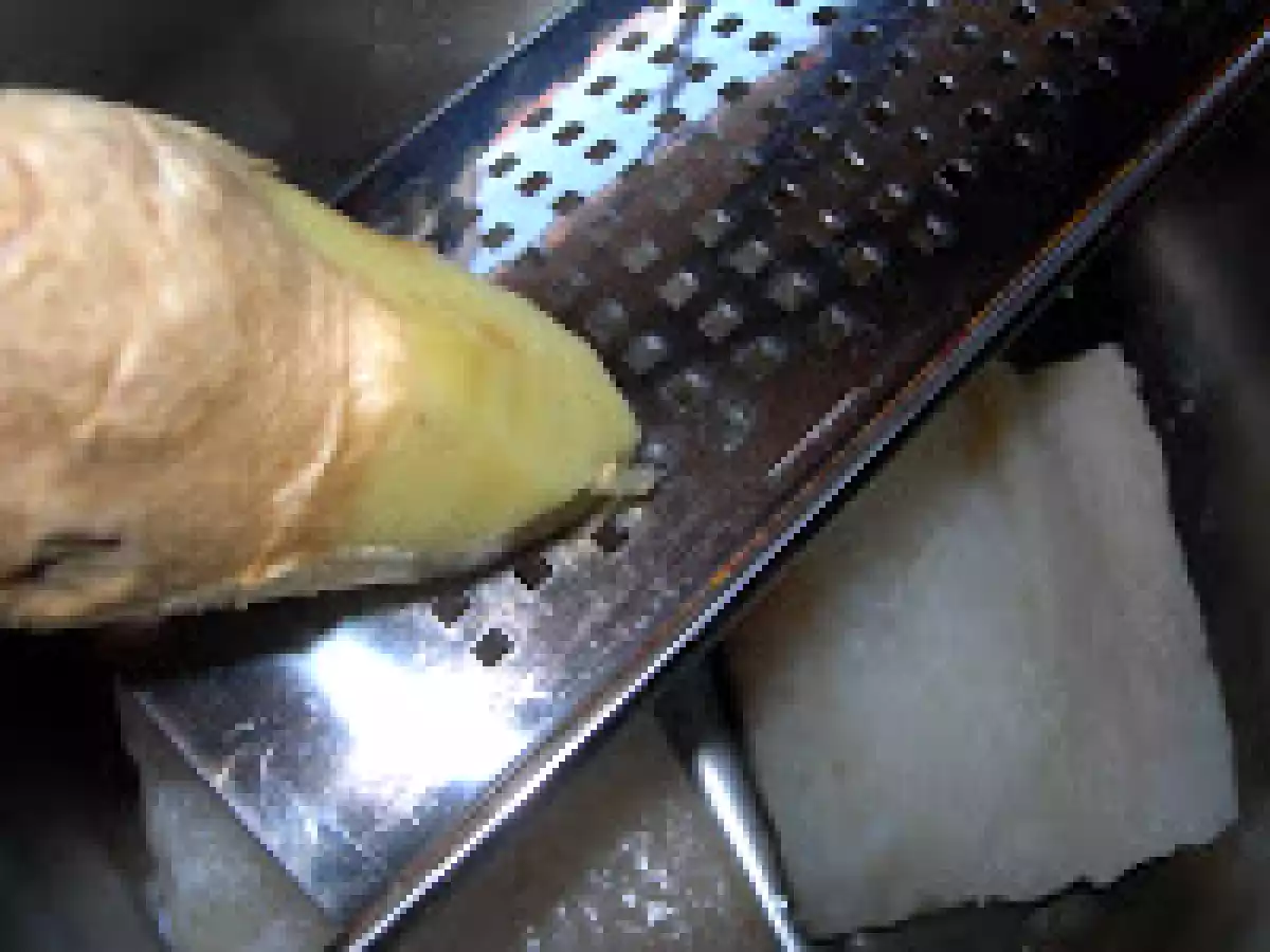 Bacalao confitado en aceite de jengibre y eneldo con calabaza. Paso a paso - foto 4