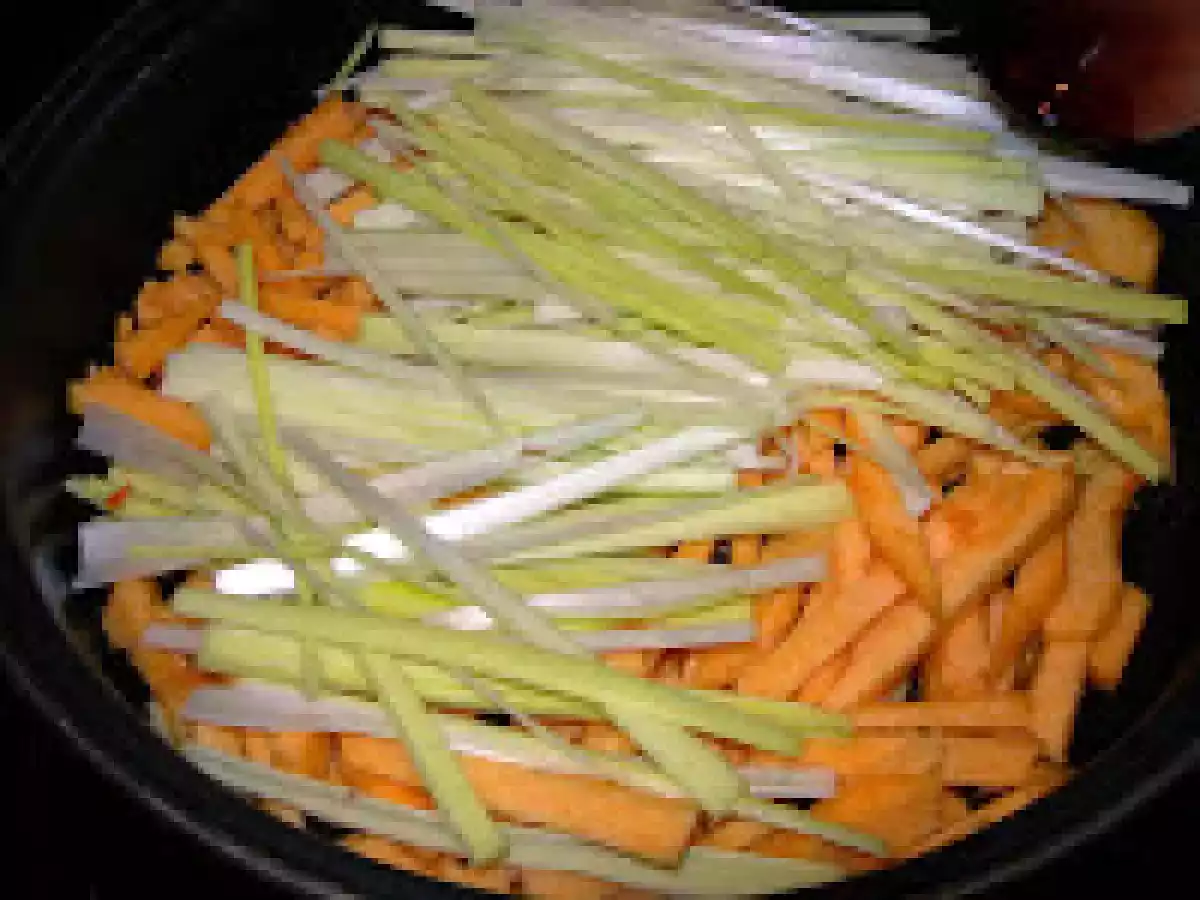Bacalao confitado en aceite de jengibre y eneldo con calabaza. Paso a paso - foto 6