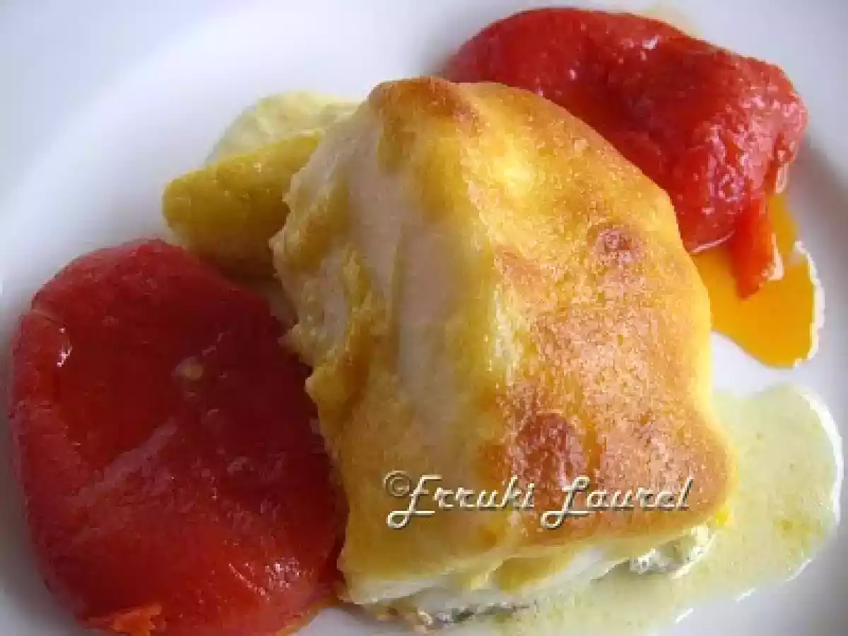 Bacalao crujiente a los ajos confitados