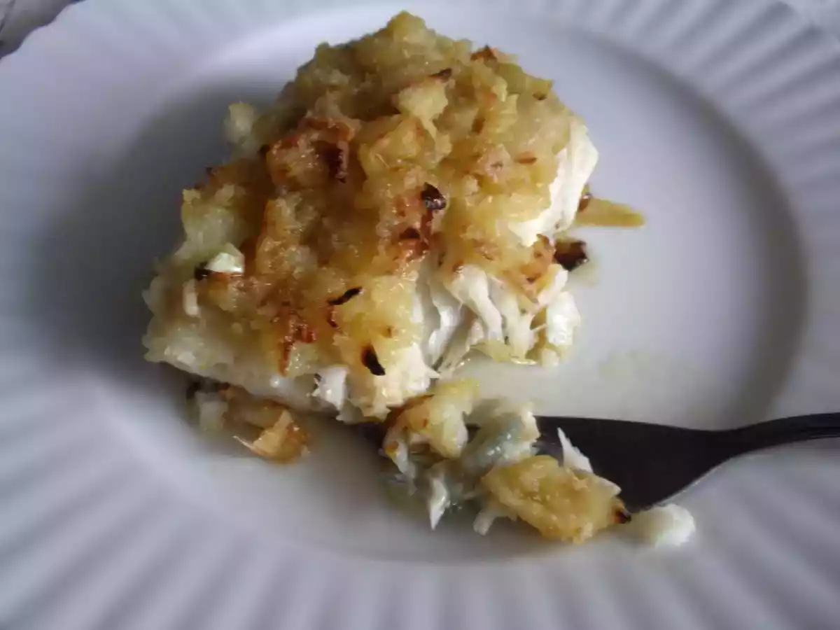 Bacalao en costra de Parmesano