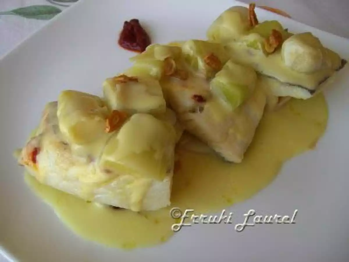 Bacalao en marinera de puerros - foto 2