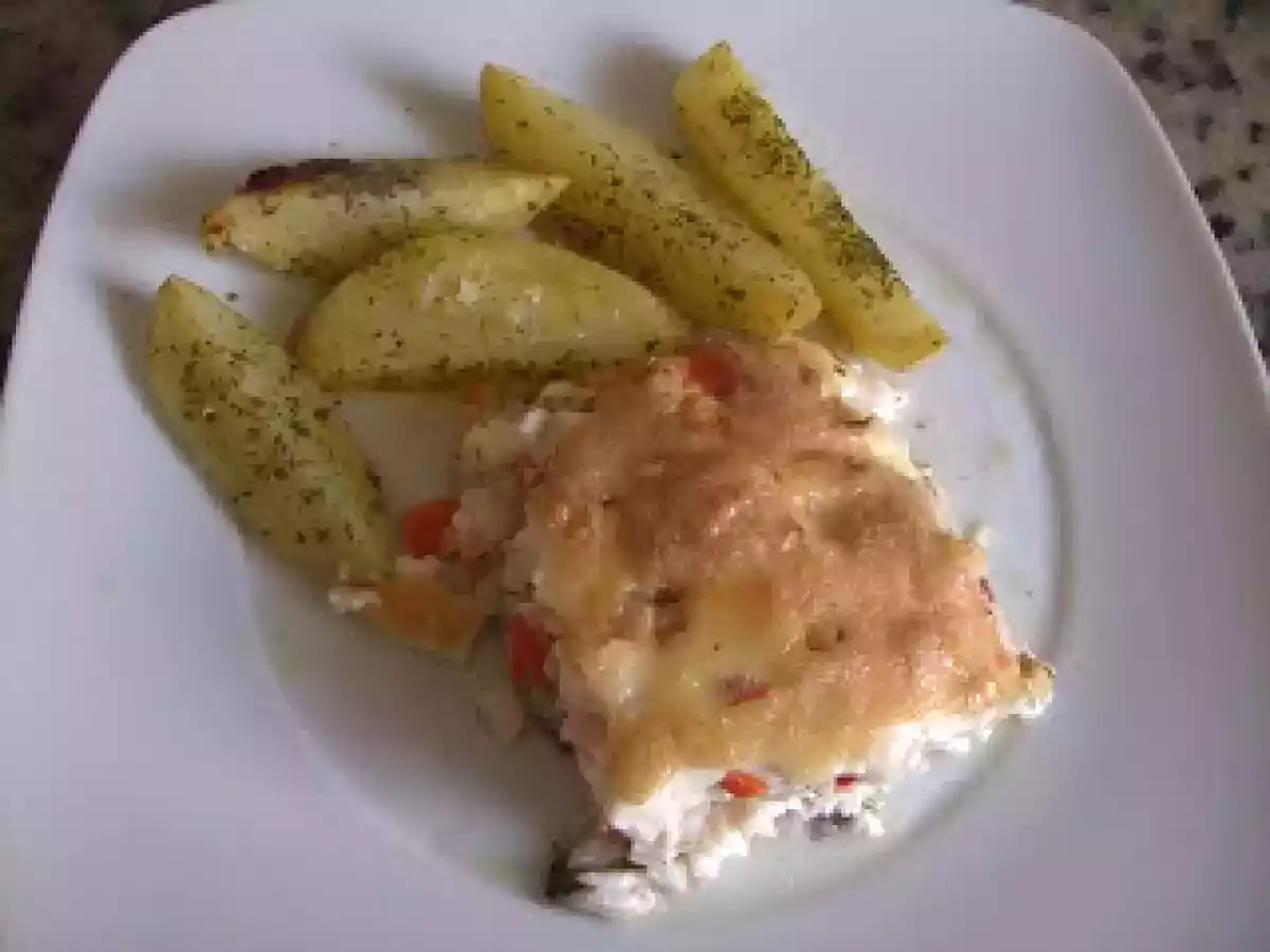 Bacalao fresco gratinado