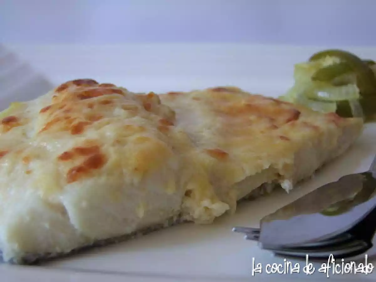 Bacalao fresco gratinado
