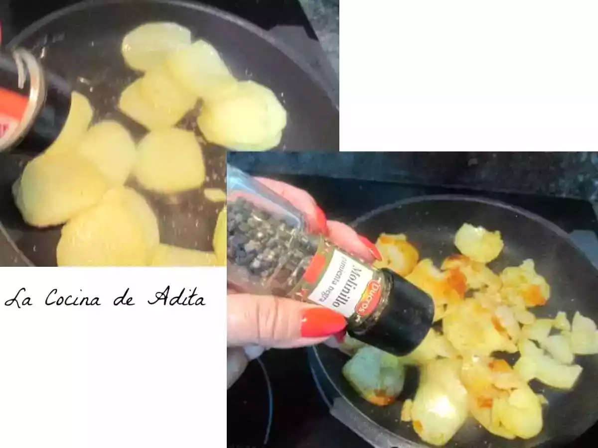 Bacalao gratinado, con cebolla caramelizada - foto 3