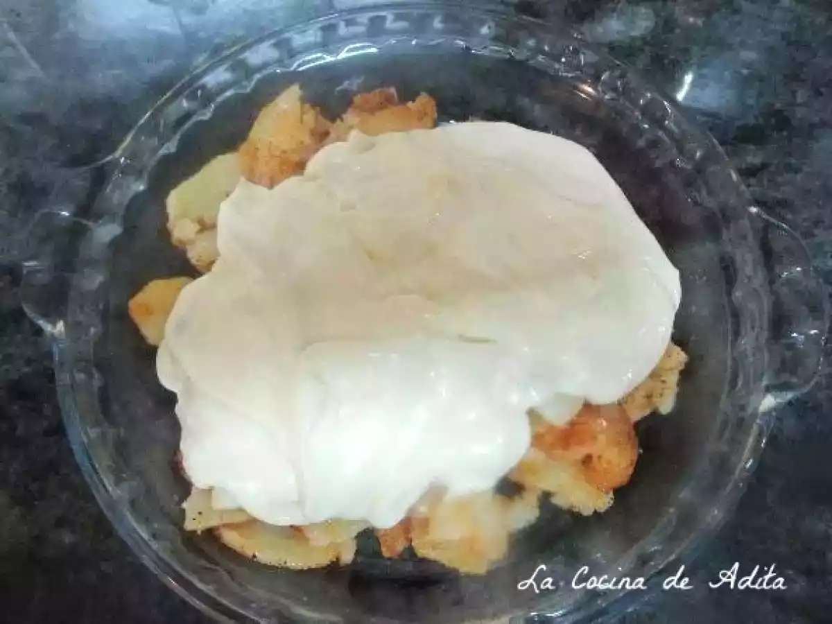 Bacalao gratinado, con cebolla caramelizada - foto 5
