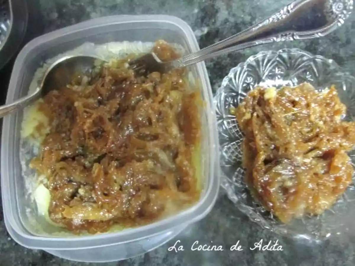 Bacalao gratinado, con cebolla caramelizada - foto 7