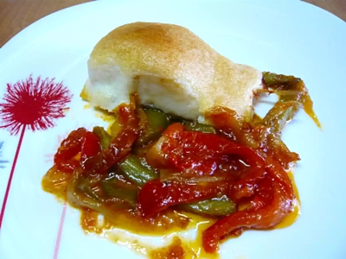 Bacalao gratinado con muselina de ajo - foto 2