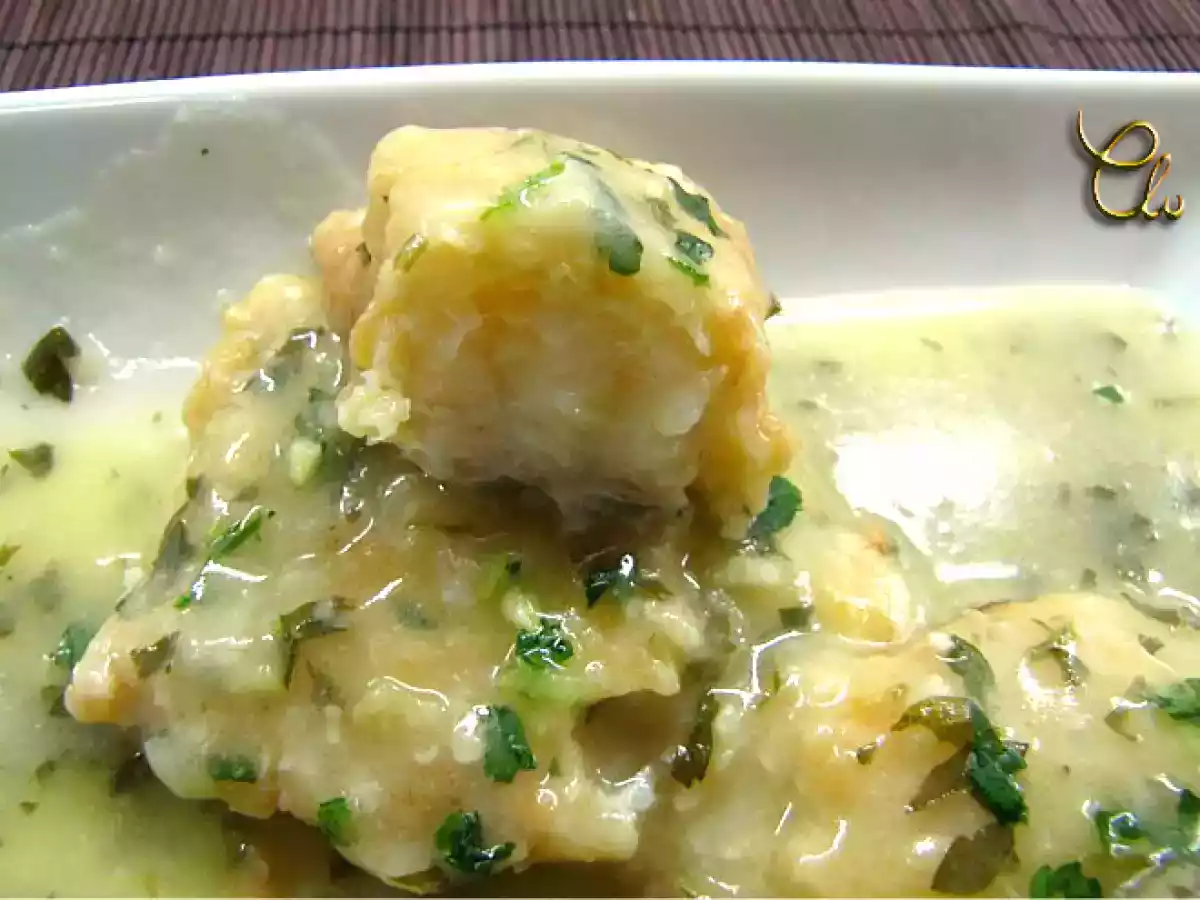 Bacalao skrei noruego en salsa guipuzcoana