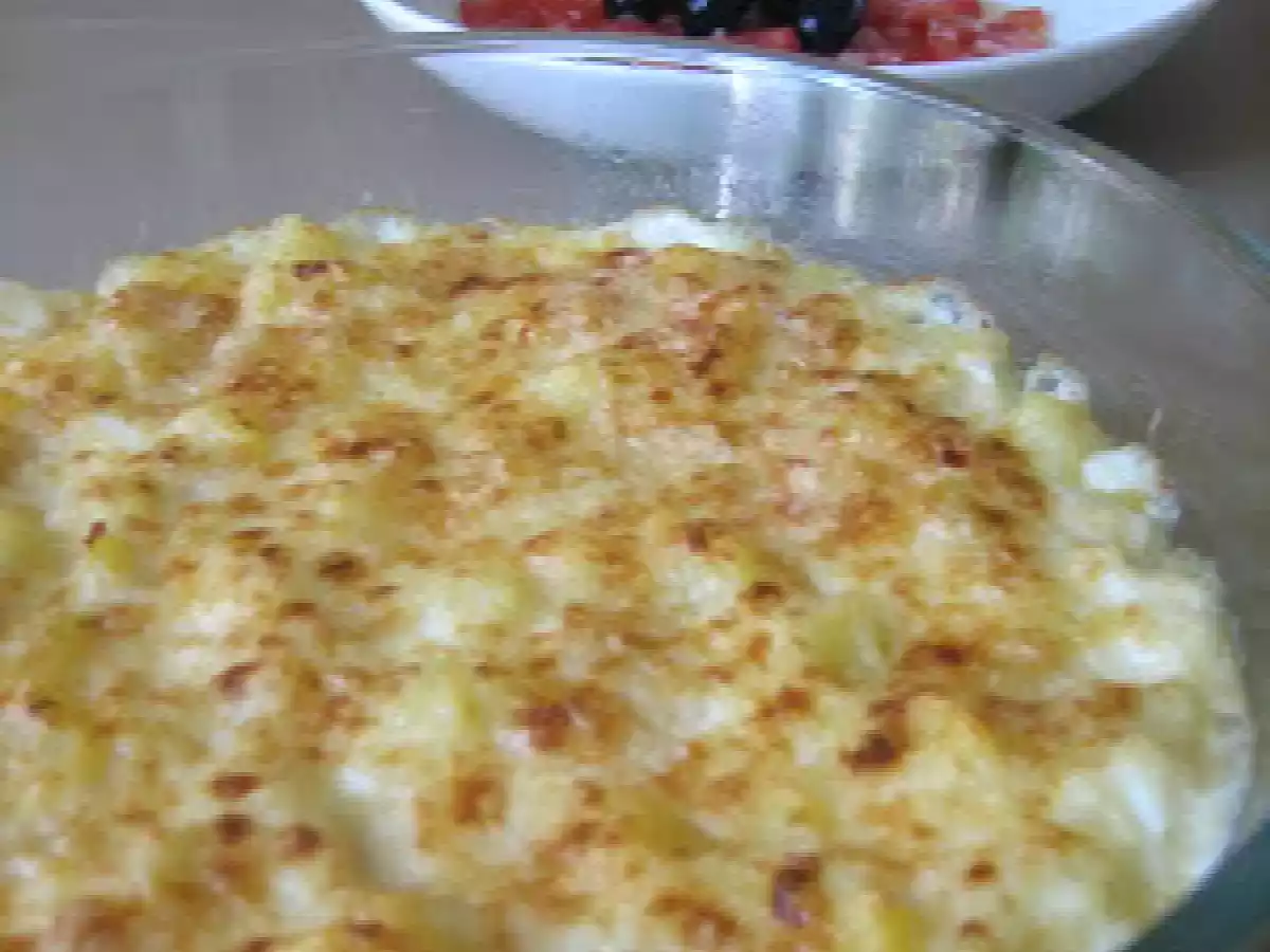 Bacalhau com natas (Bacalao con nata)