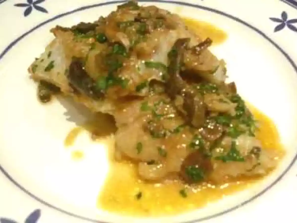 Baccalá con porcini (Bacalao con setas boletus)