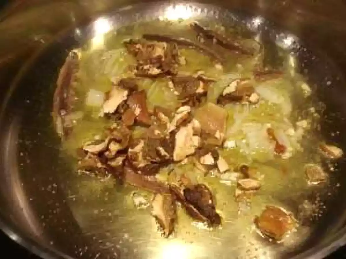 Baccalá con porcini (Bacalao con setas boletus) - foto 4