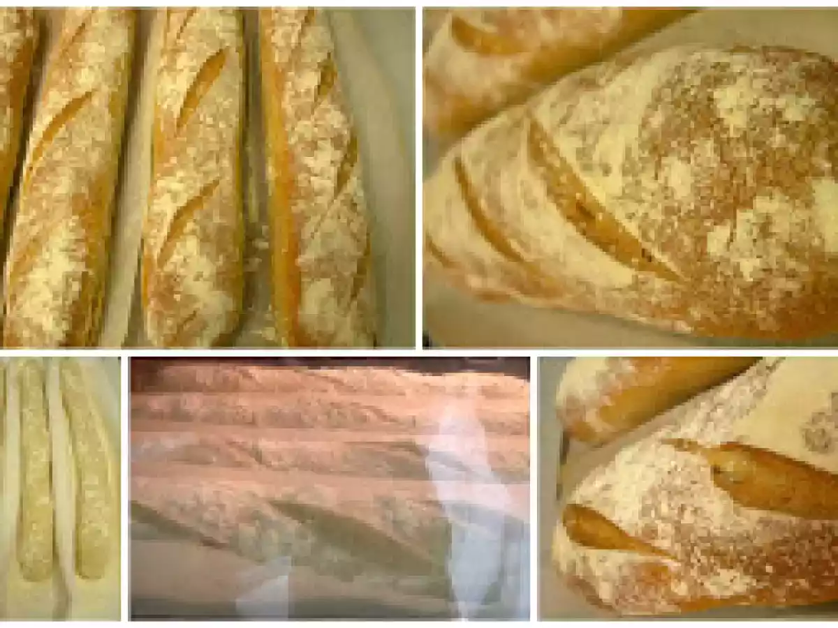 Baguette con masa madre