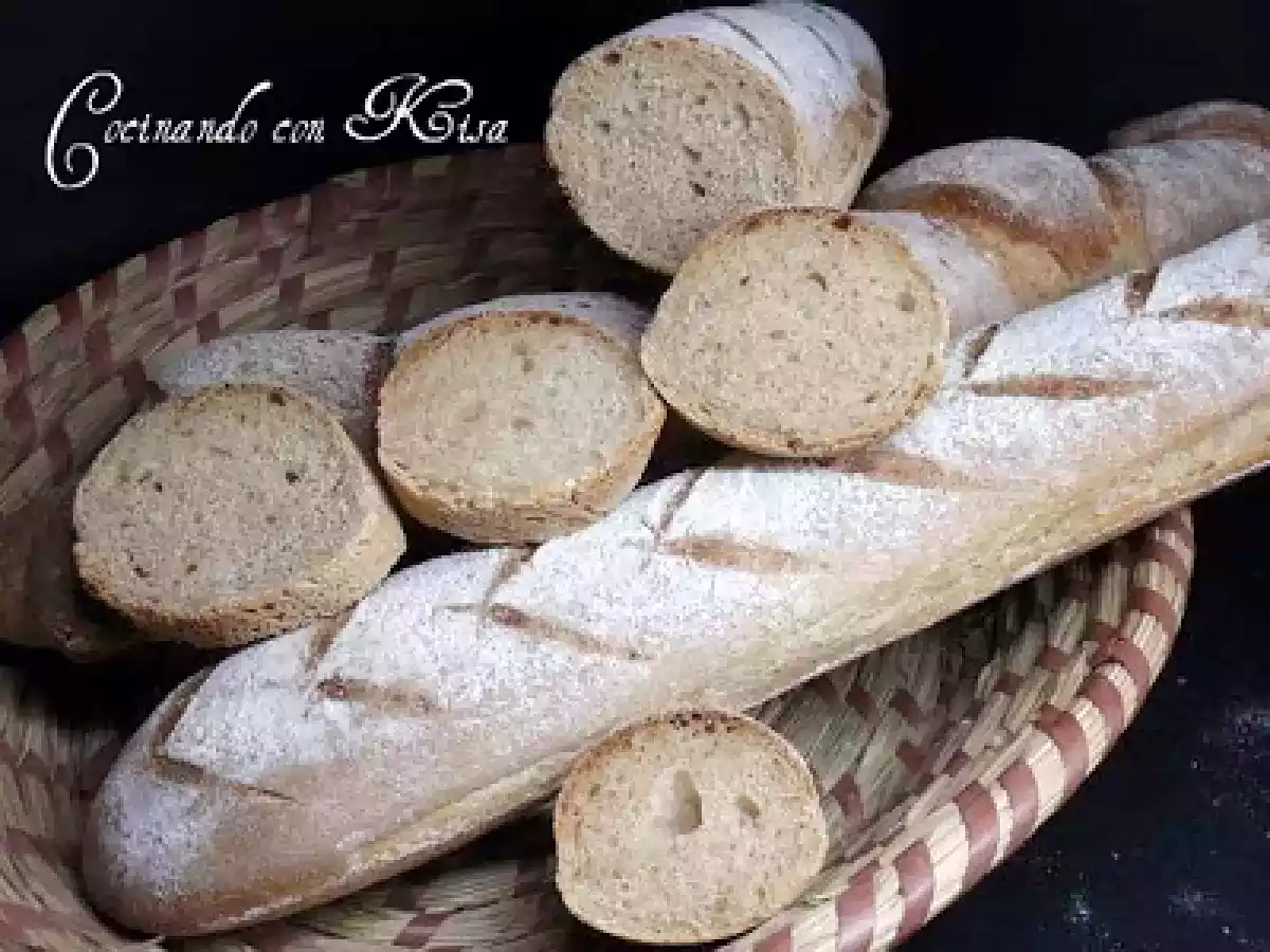 Baguettes integrales y espelta con masa madre San francisco - foto 2