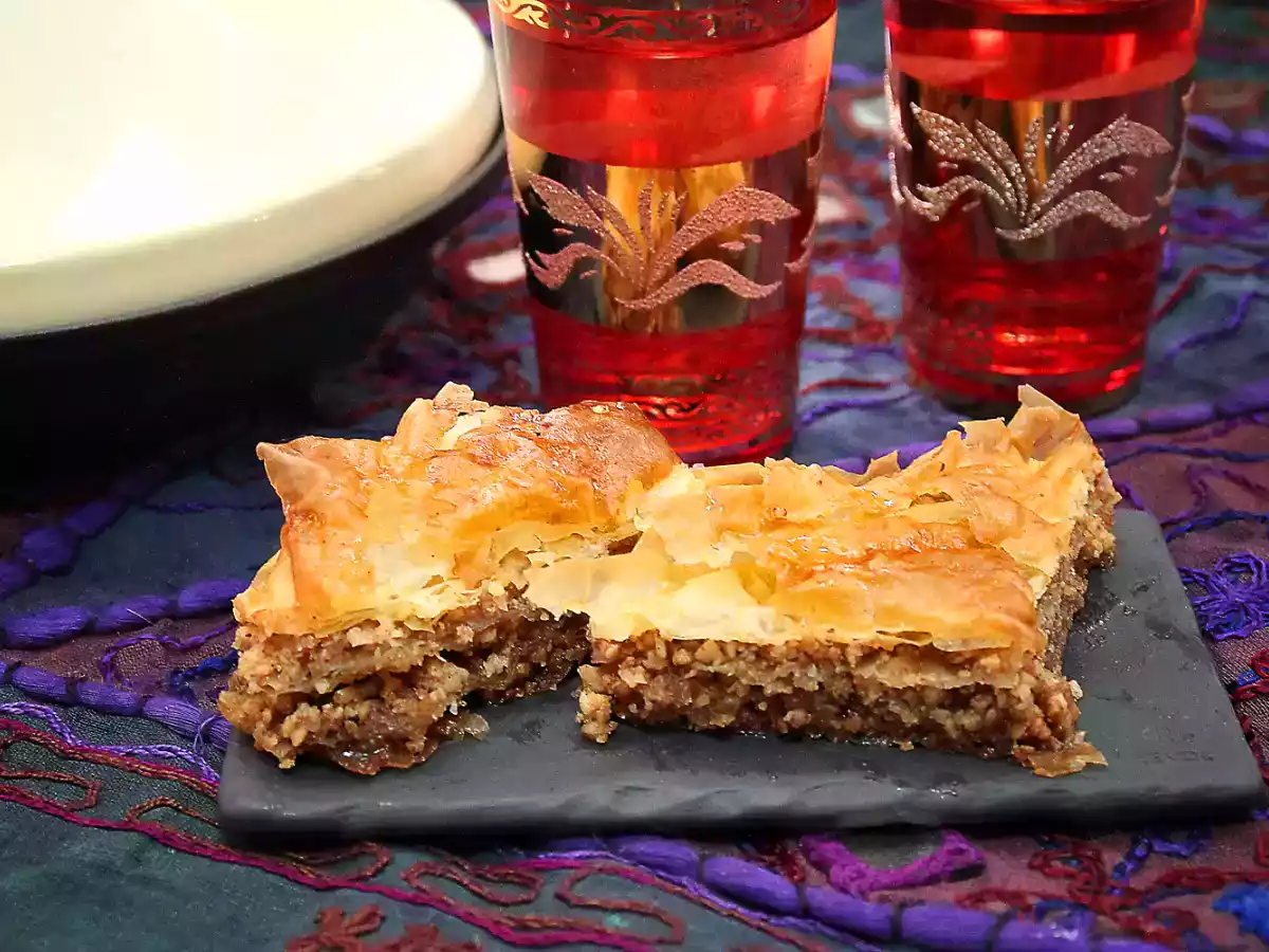 Baklava, pastelitos árabes de frutos secos