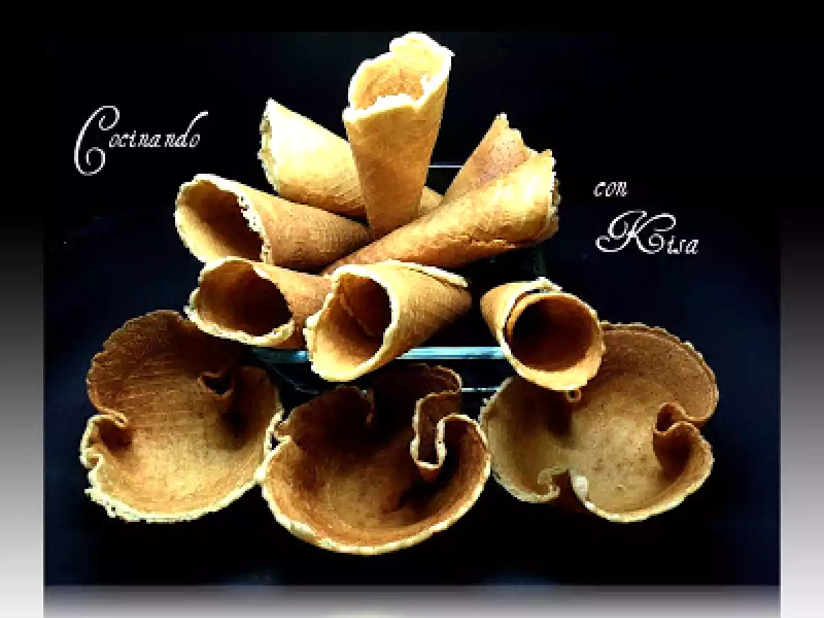 Barquillos tradicionales Cucuruchos y Cestitas