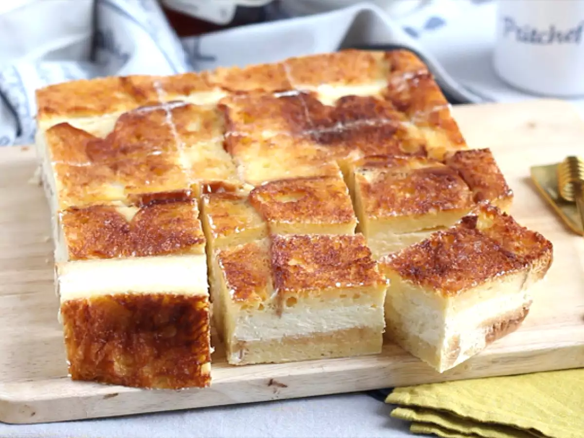 Barritas de cheesecake y tostadas francesas (French toast cheesecake bars) - foto 2