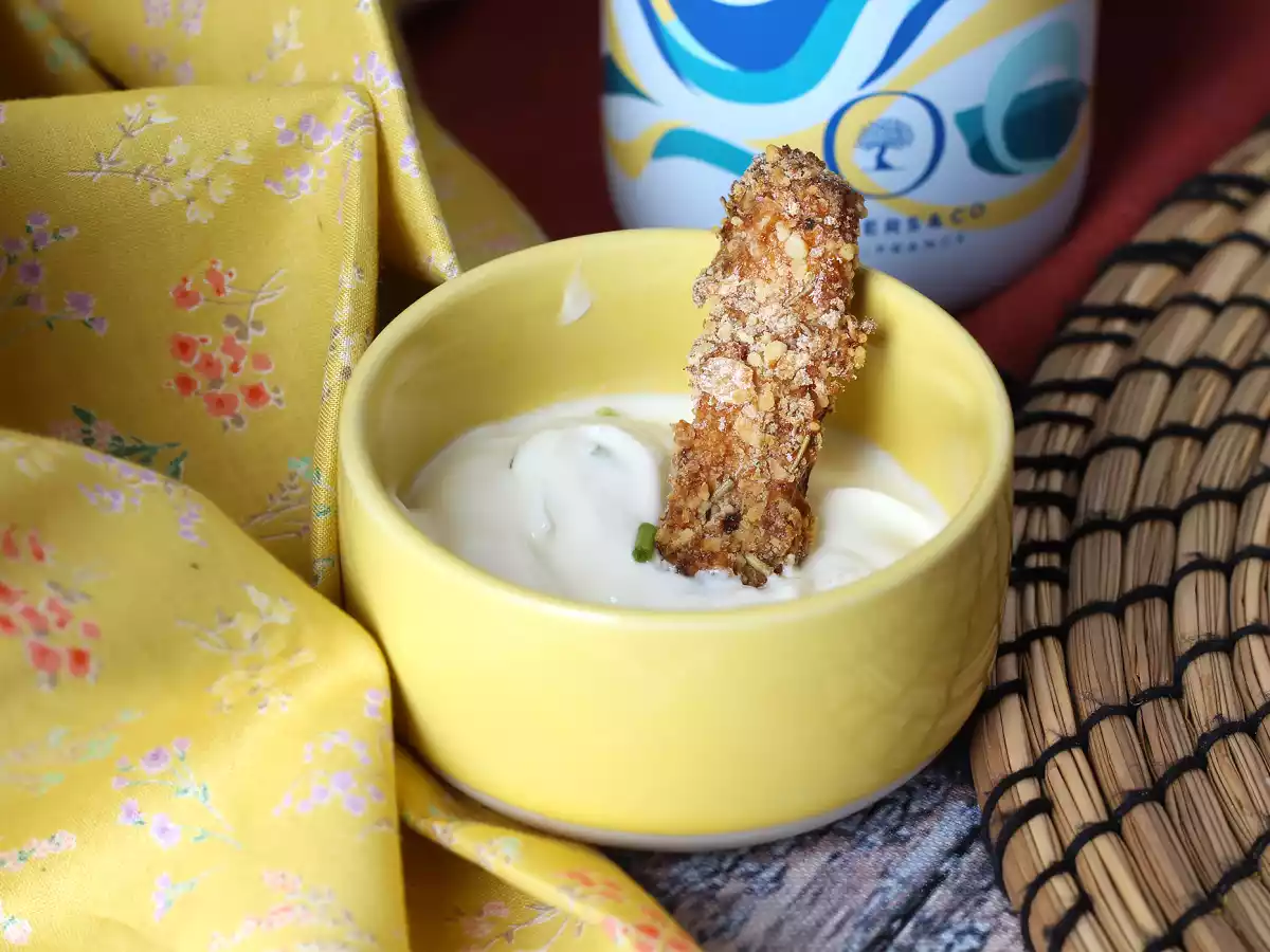 Bastones de calabacín rebozados en freidora de aire - foto 3