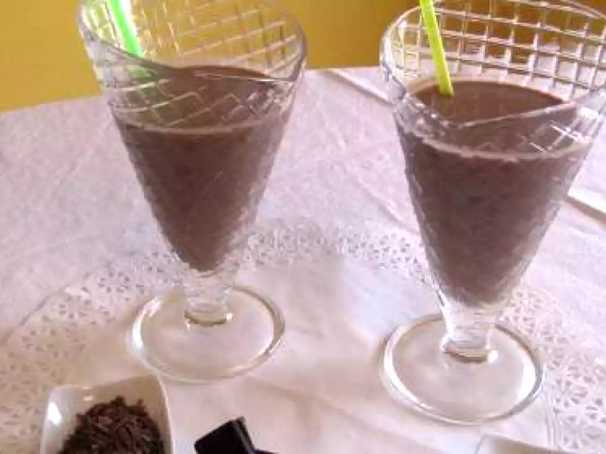 Batido autentico de chocolate