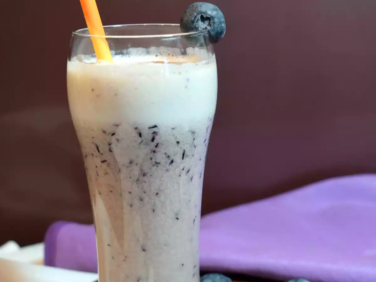 Batido de arándanos para la concentración