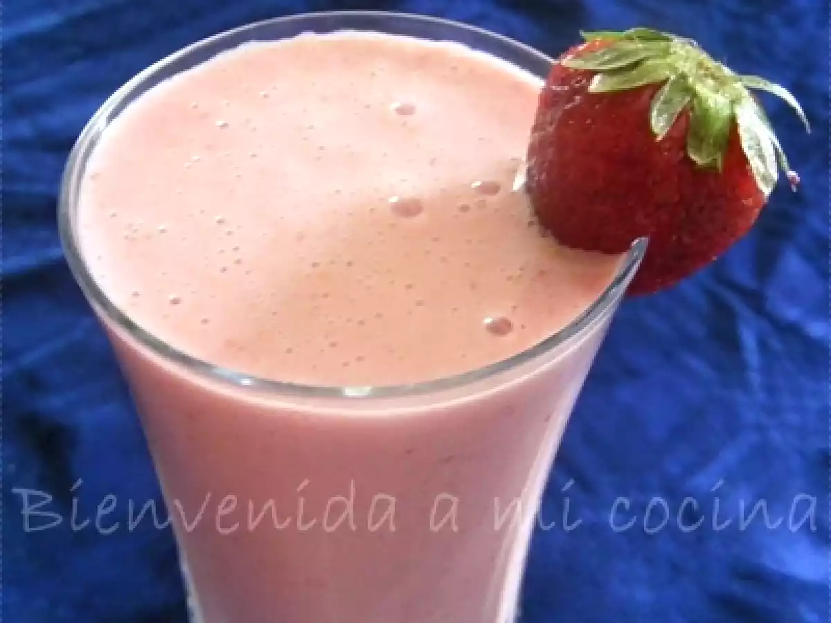 Batido de fresa ¡Cremoso y fresquito!