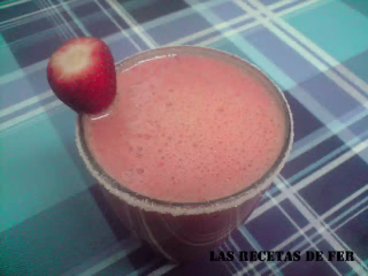 BATIDO DE FRESA Y NARANJA