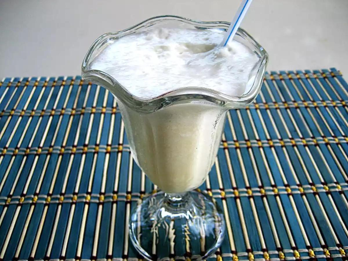 Batido de melón con yogur a la menta