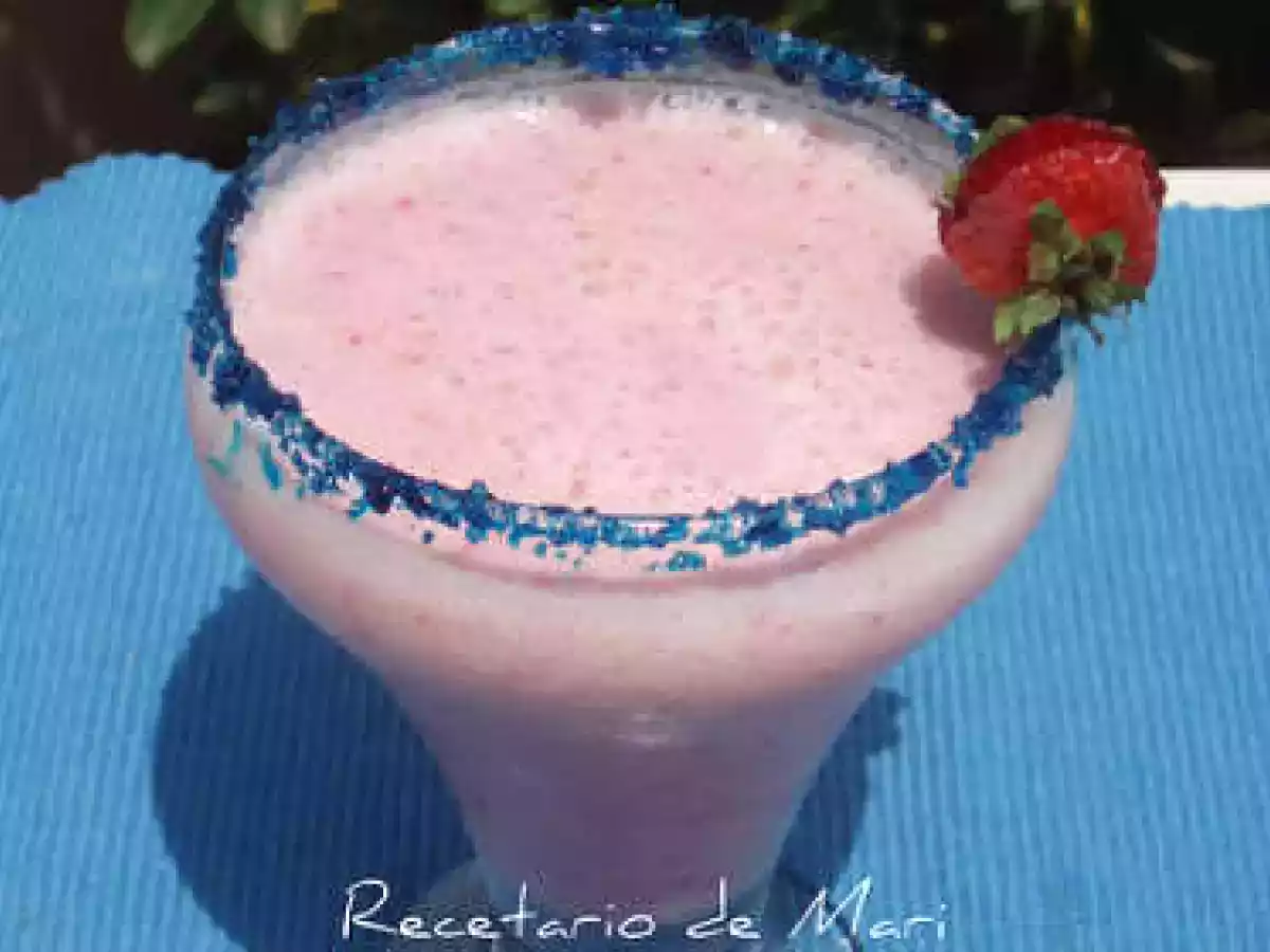 Batido de melón y fresas