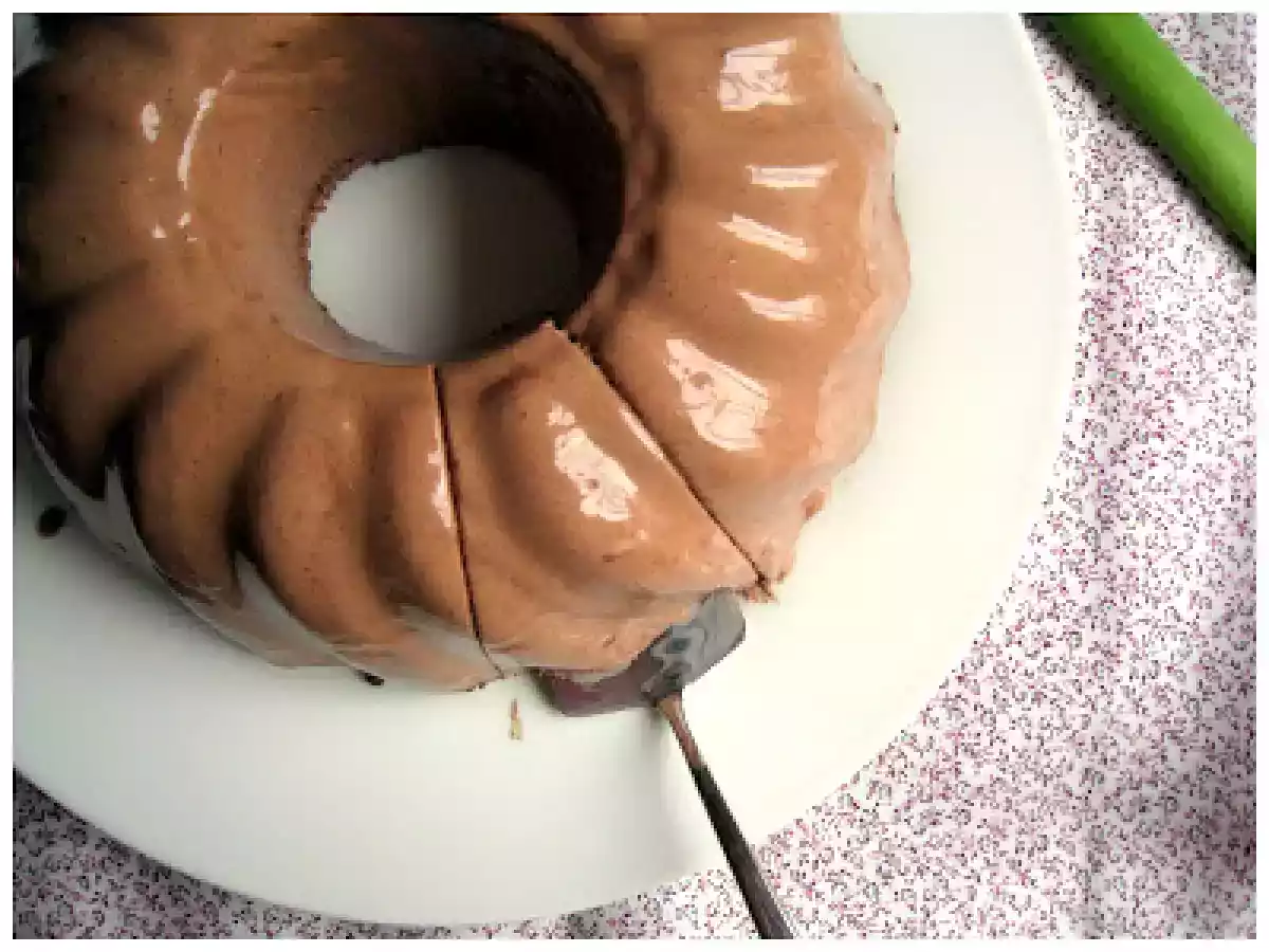 Bavarois de chocolate sin azúcar