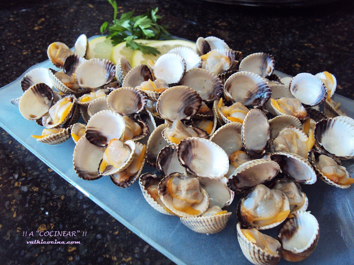 Berberechos al limon, Receta Petitchef