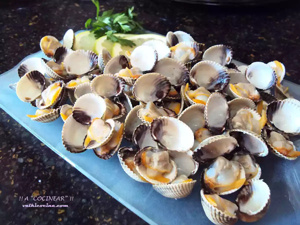 Berberechos al limón