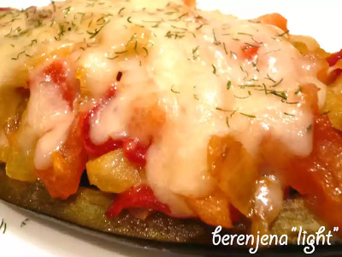 Berenjena rellena de huerta