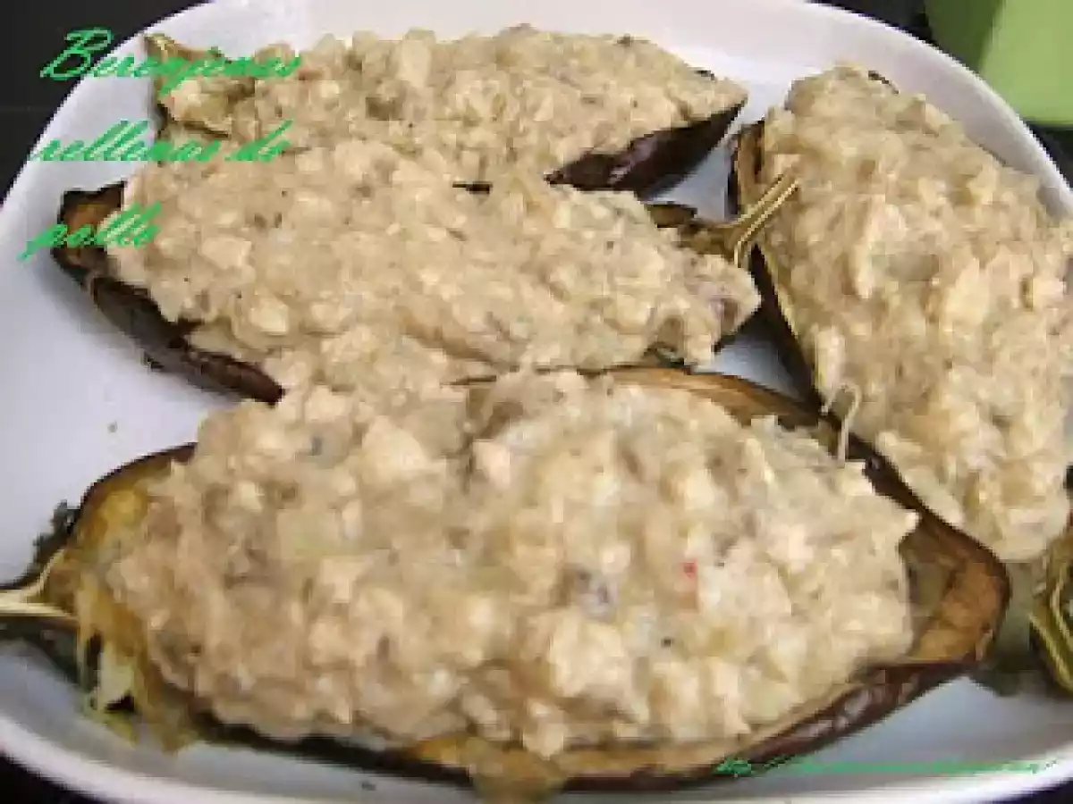 Berenjena rellena de pollo - foto 2