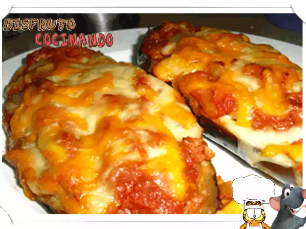 Berenjena rellena de tofu