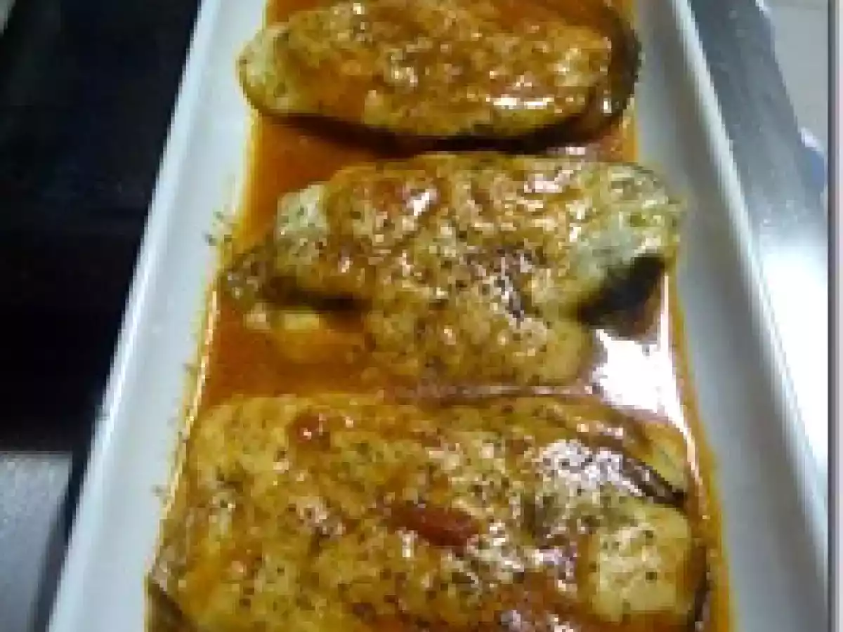 Berenjena tres quesos