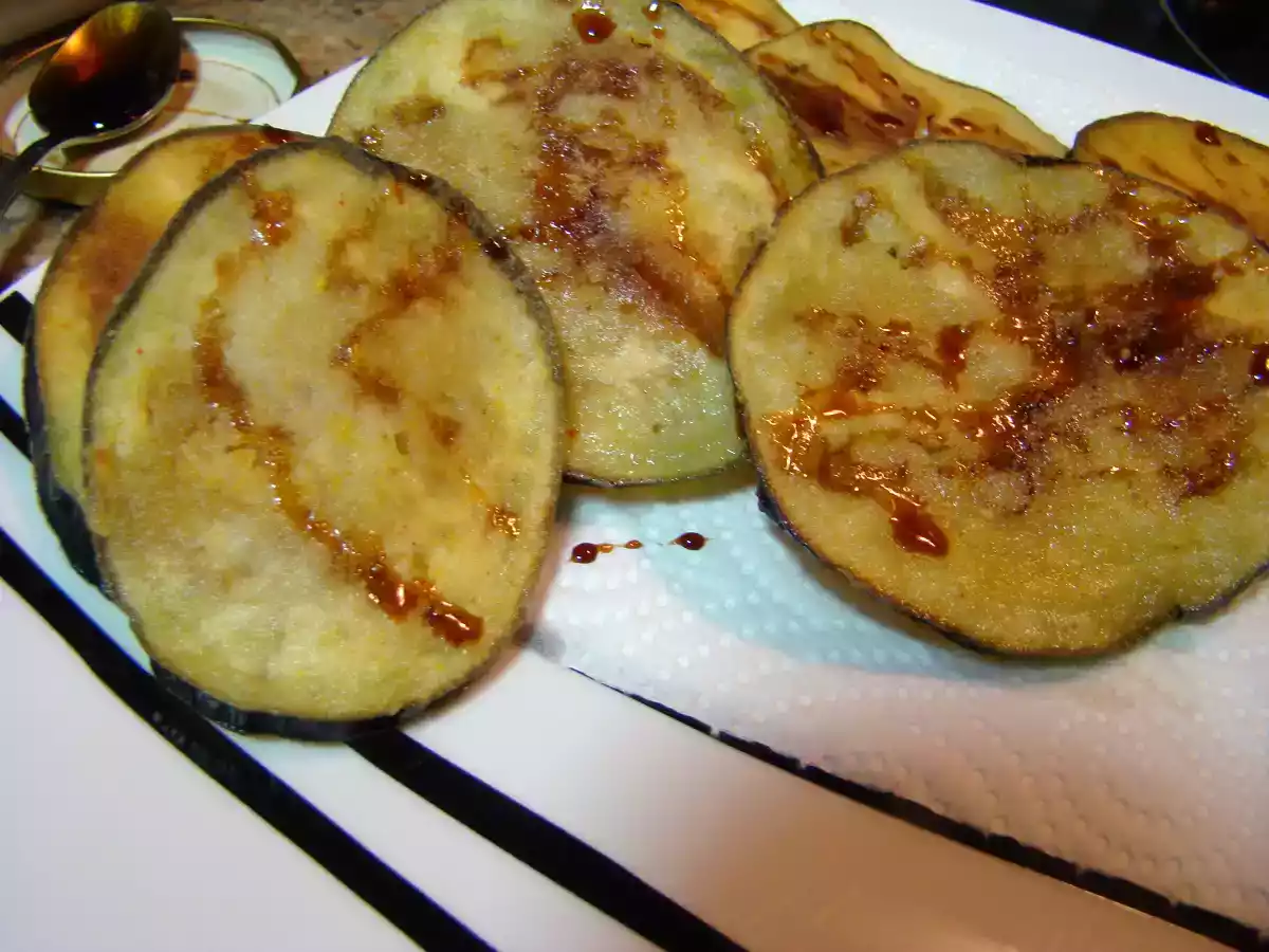 Berenjenas con miel de caña