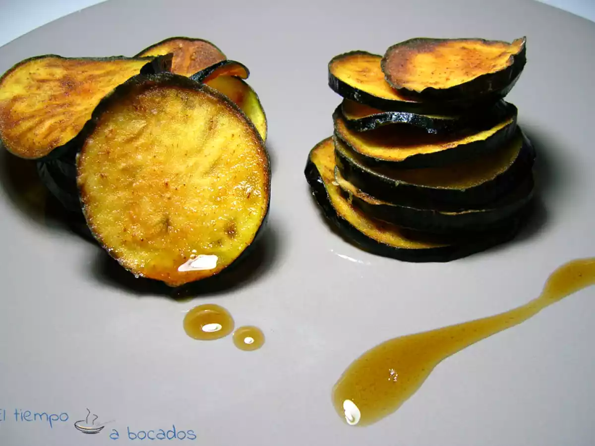 Berenjenas con miel y Módena