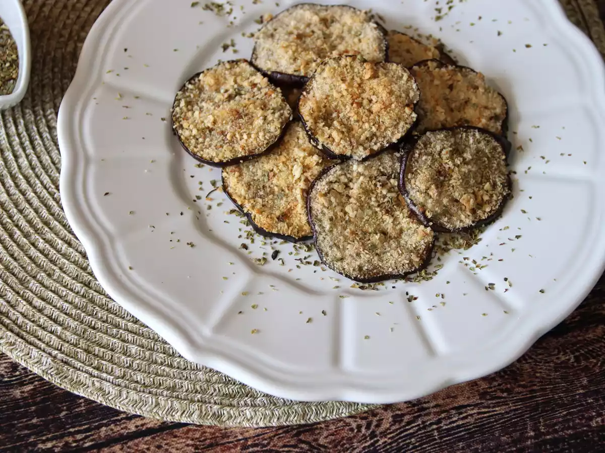 Berenjenas crujientes al horno. Guarnición rápida y sabrosa - foto 5