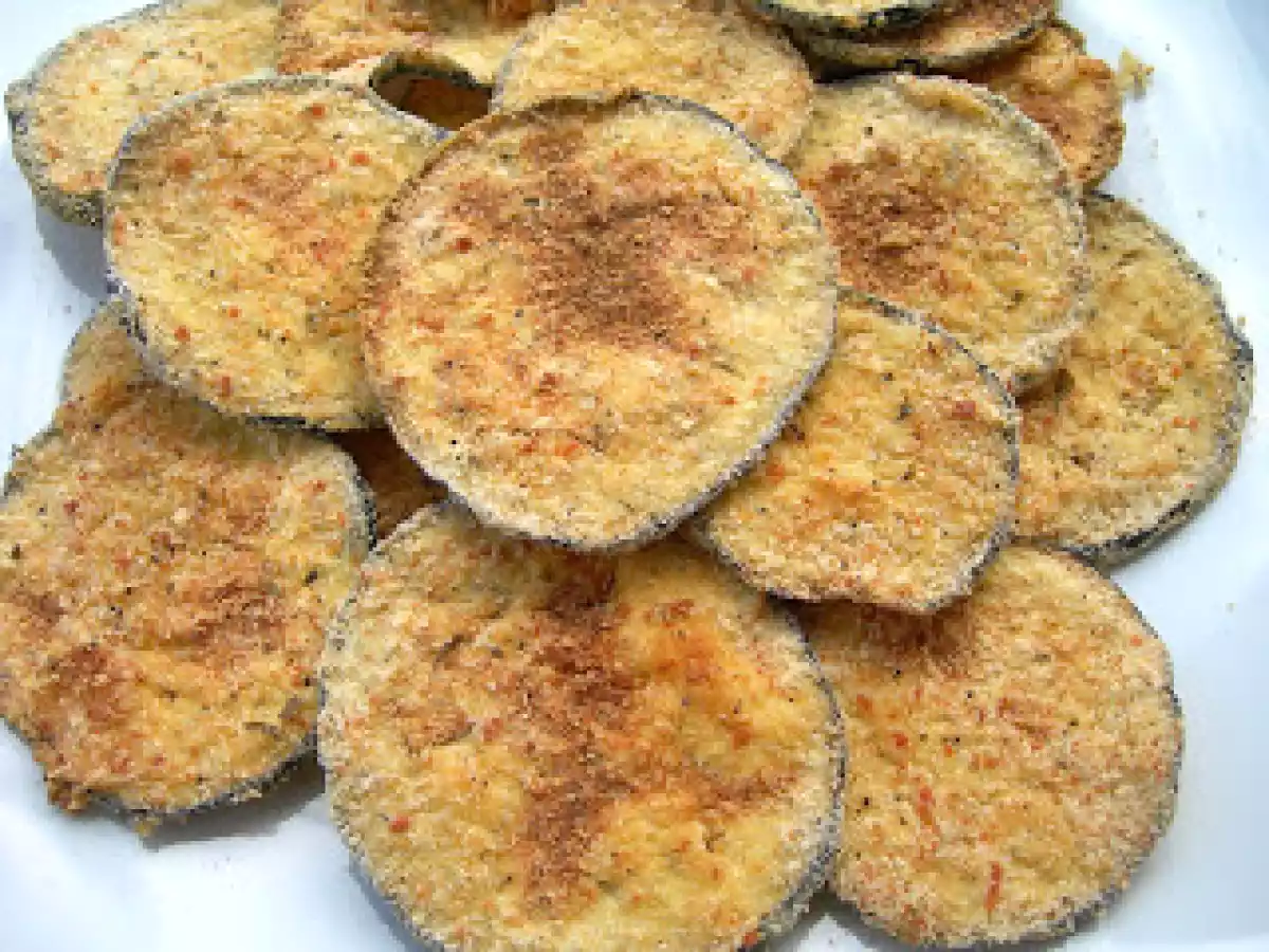 Berenjenas crujientes al horno. Paso a paso