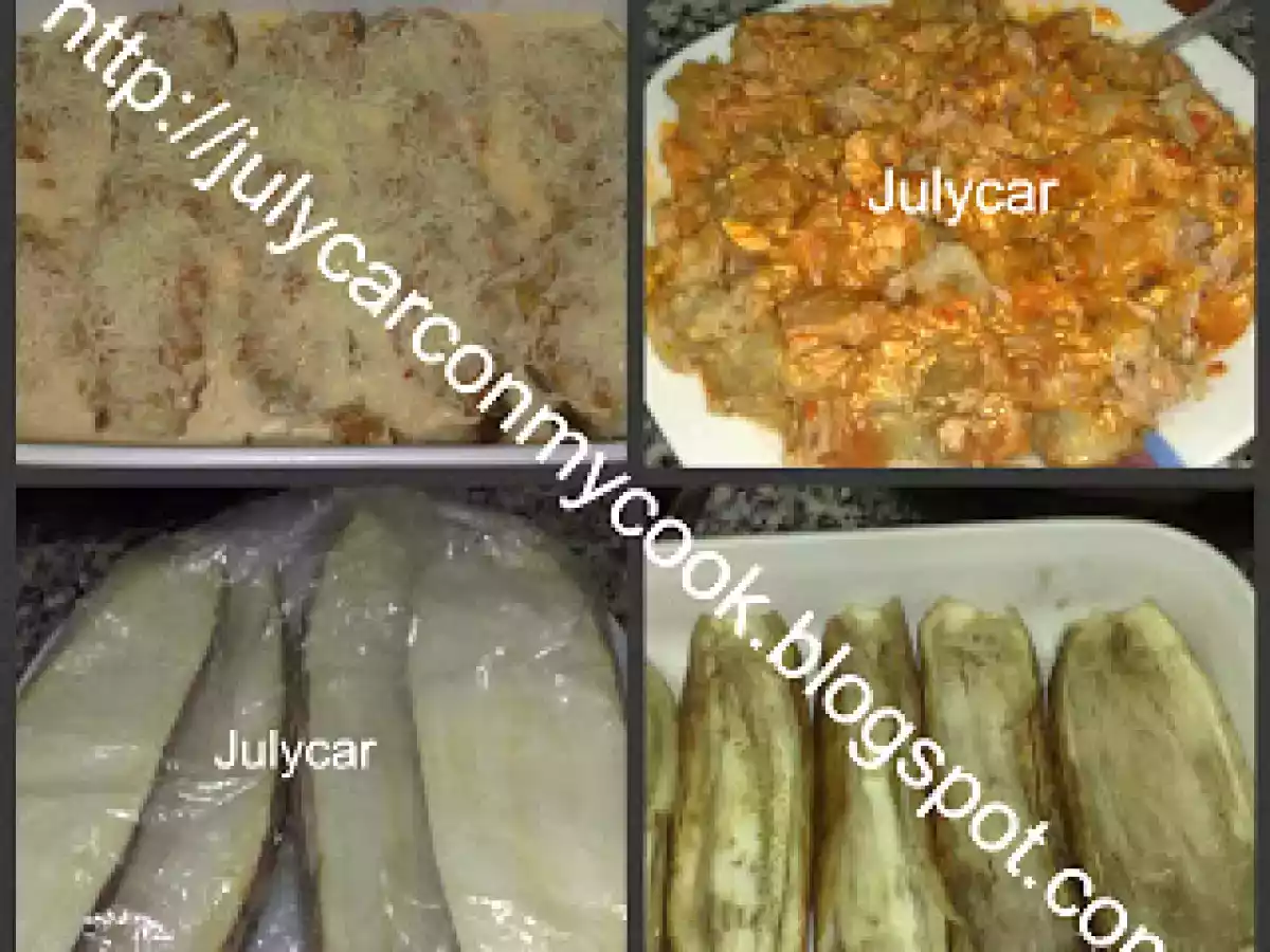 Berenjenas de atún con tomate gratinadas - foto 2