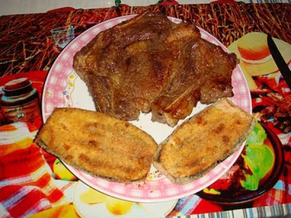 Berenjenas en milanesa