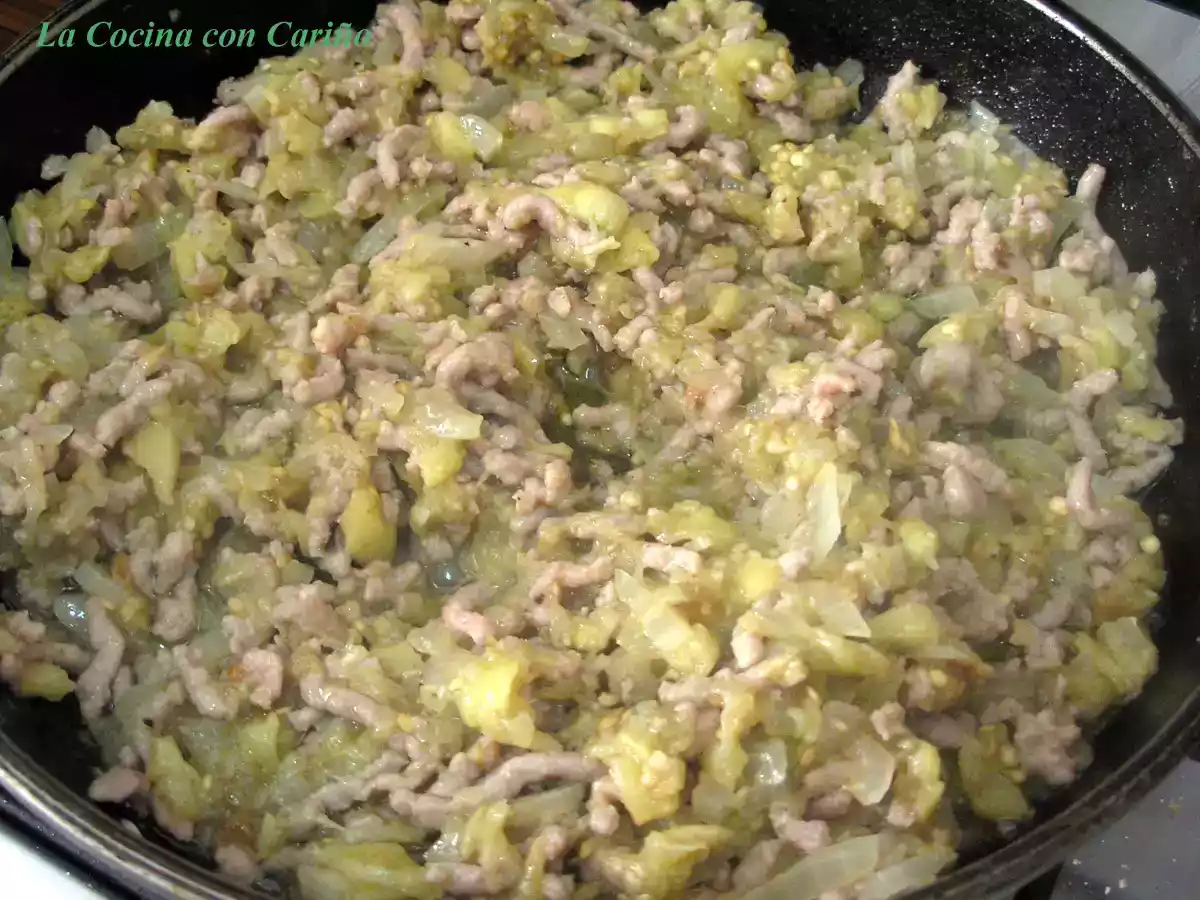 Berenjenas rellenas al horno con Tahini - foto 5