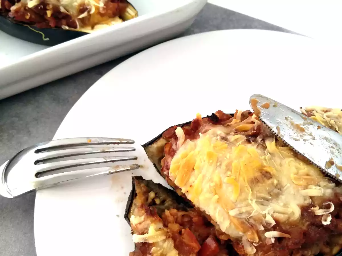 Berenjenas rellenas con soja texturizada {receta vegana} - foto 3