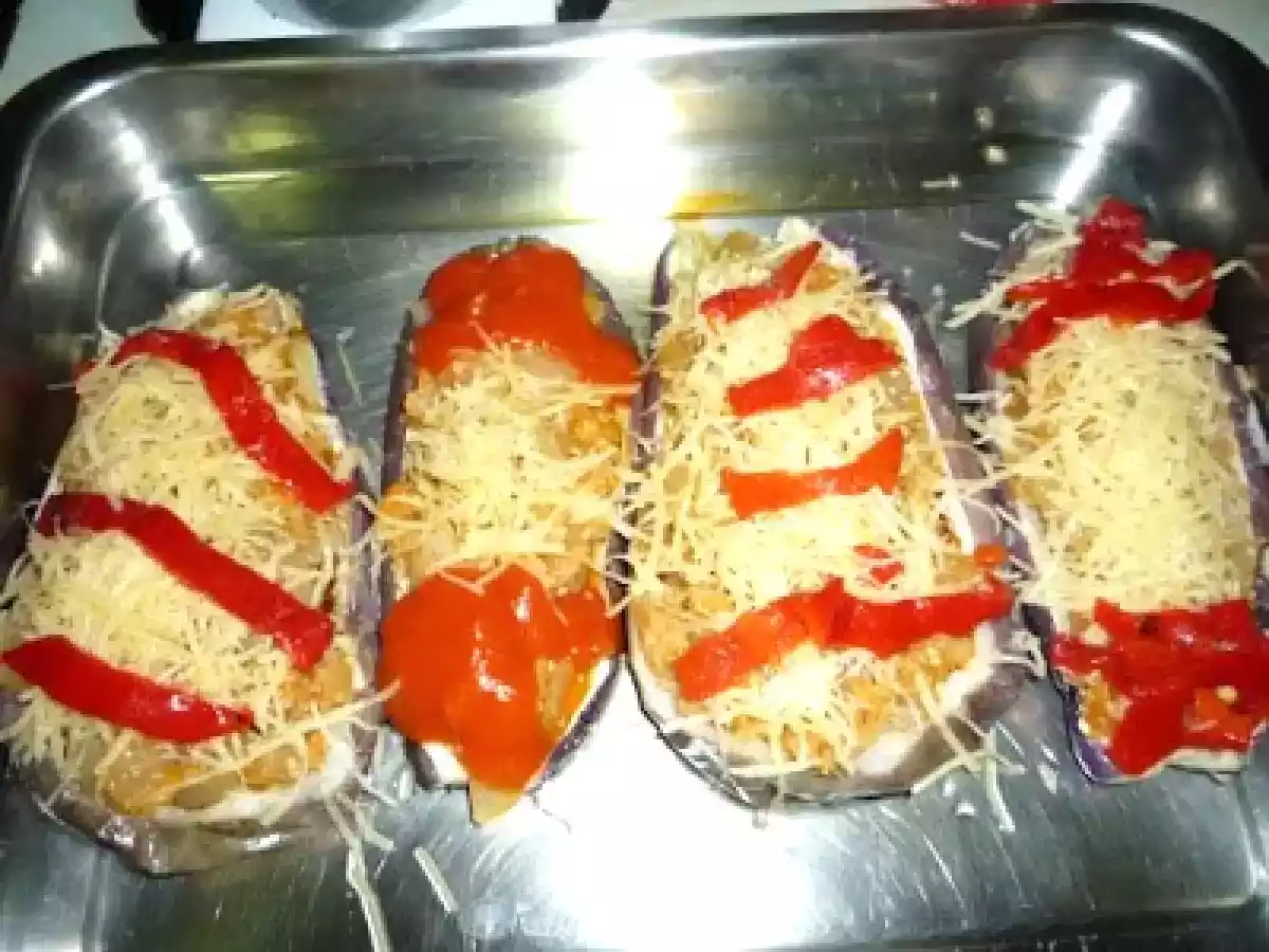 BERENJENAS RELLENAS DE ATÚN - foto 2