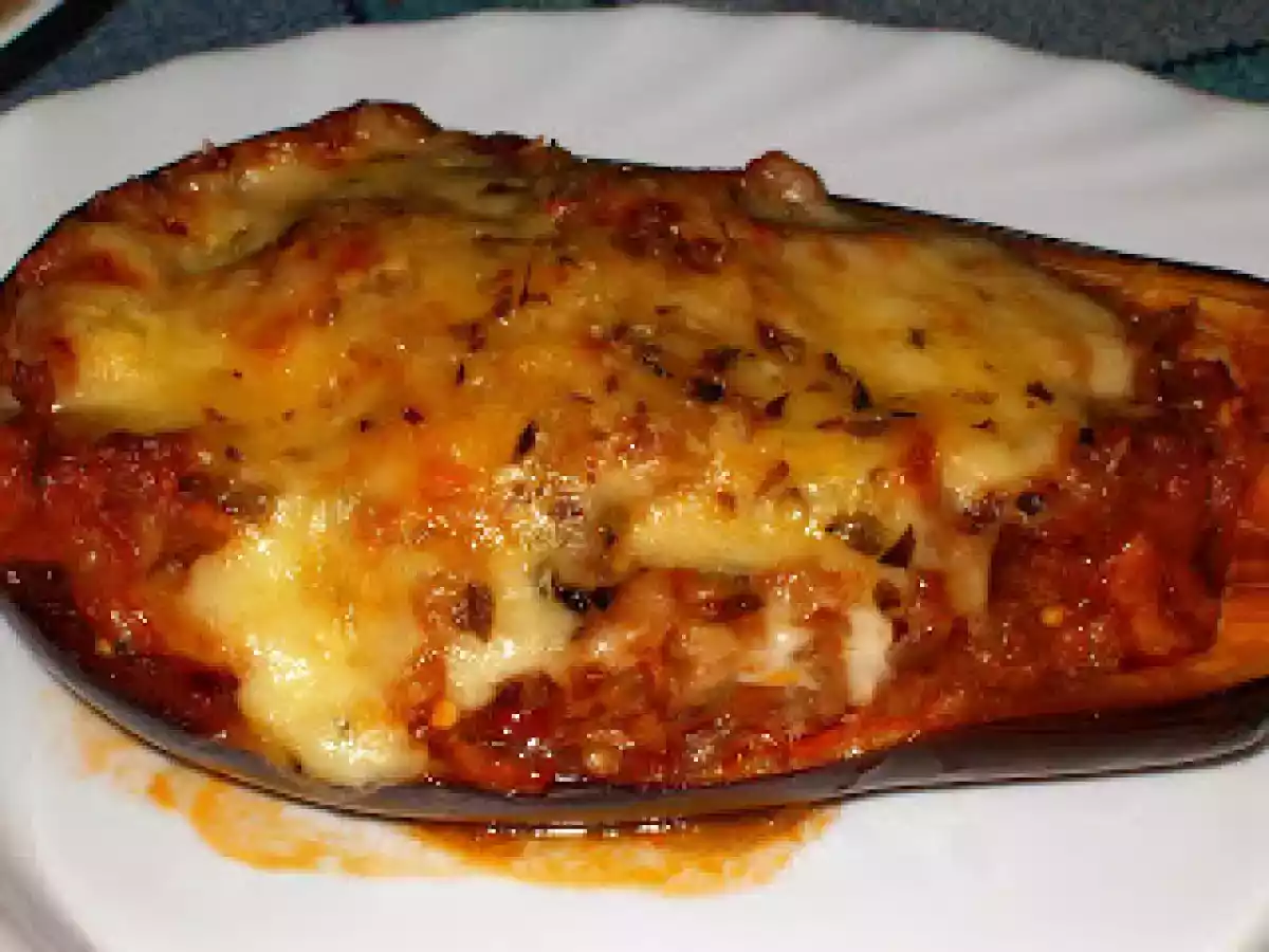 Berenjenas rellenas de atún y champiñones - foto 2