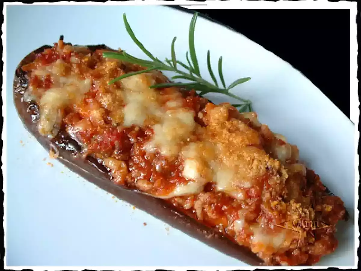 Berenjenas rellenas de carne al horno - foto 3